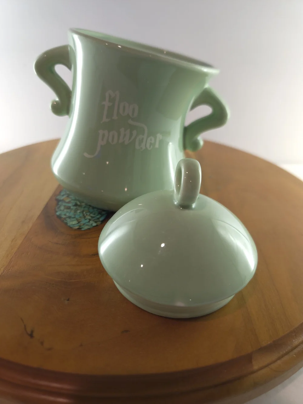 Floo Powder Ceramic Jar with Lid By Litjoy, Harry Potter Wizarding World